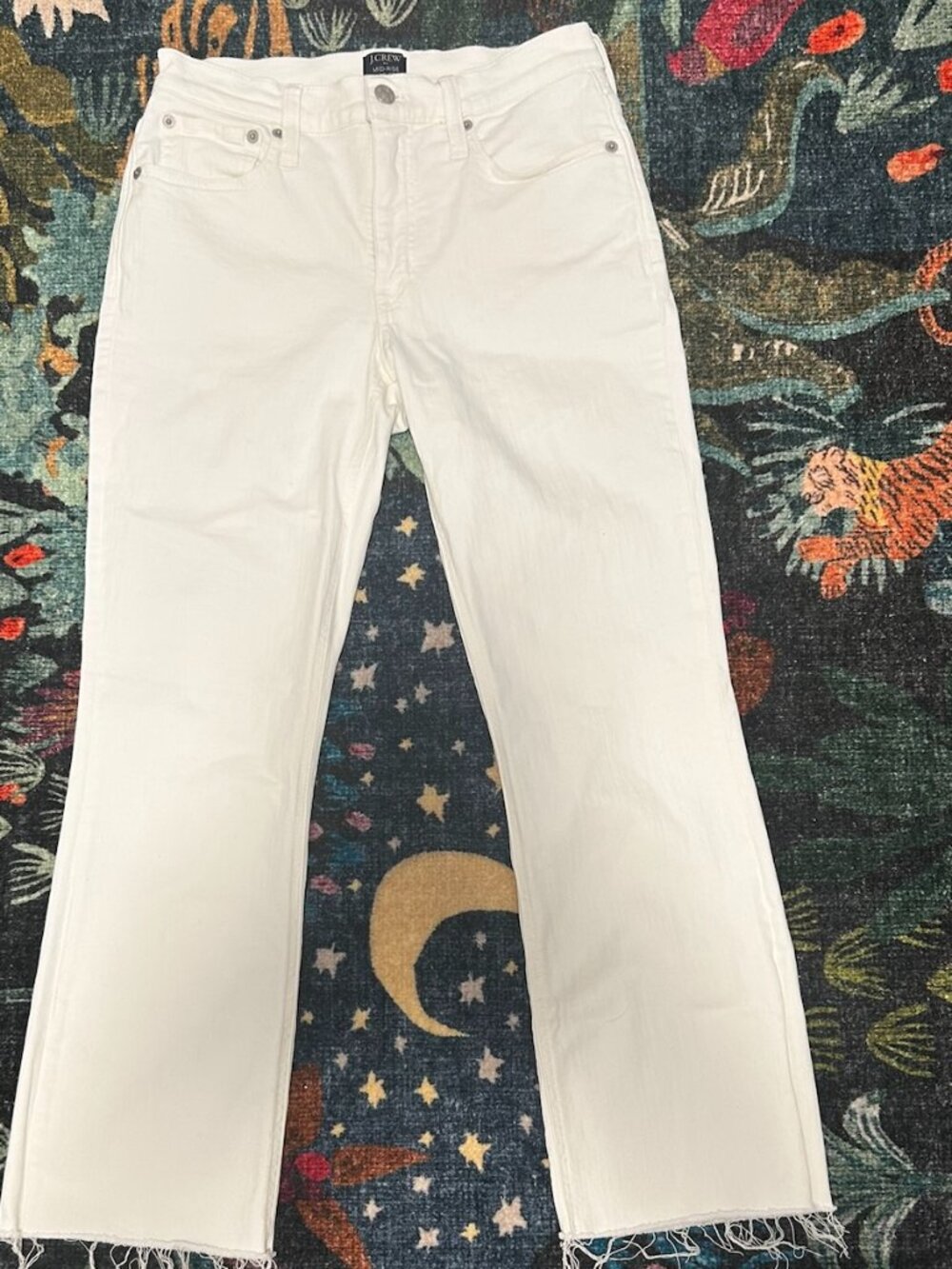 Wide-leg cropped jean in all-day stretch
